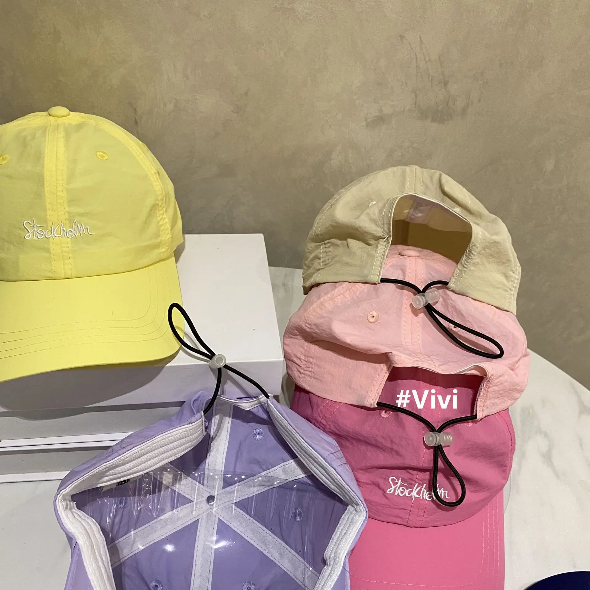 Korean Style Embroidered Baseball Cap Women Black - Image 12