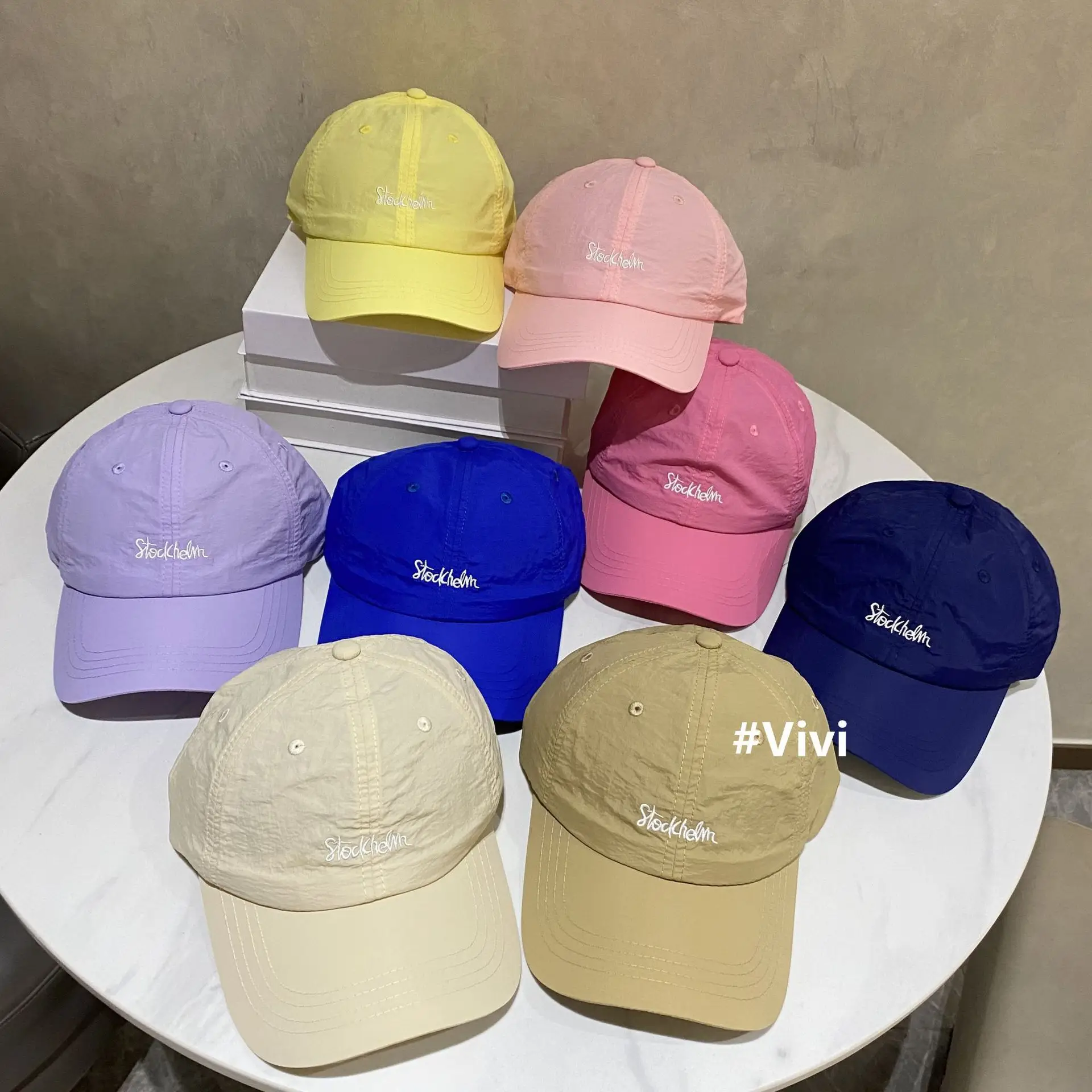 Korean Style Embroidered Baseball Cap Women Black - Image 13