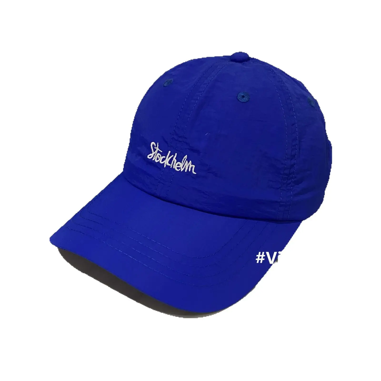 Korean Style Embroidered Baseball Cap Women Black - Image 14