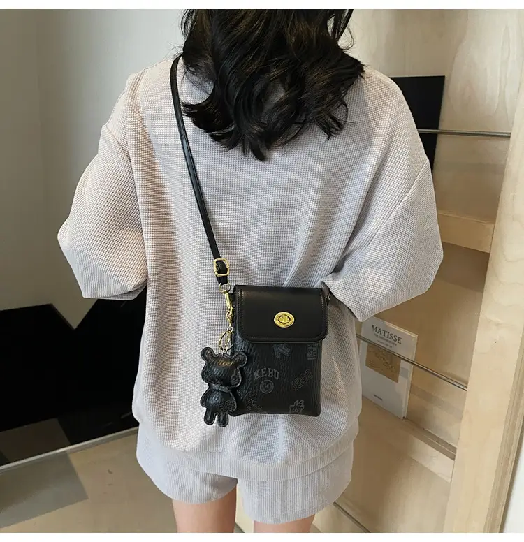 Korean Bear Crossbody Bag for Women Mini Mobile Bag — feature 25