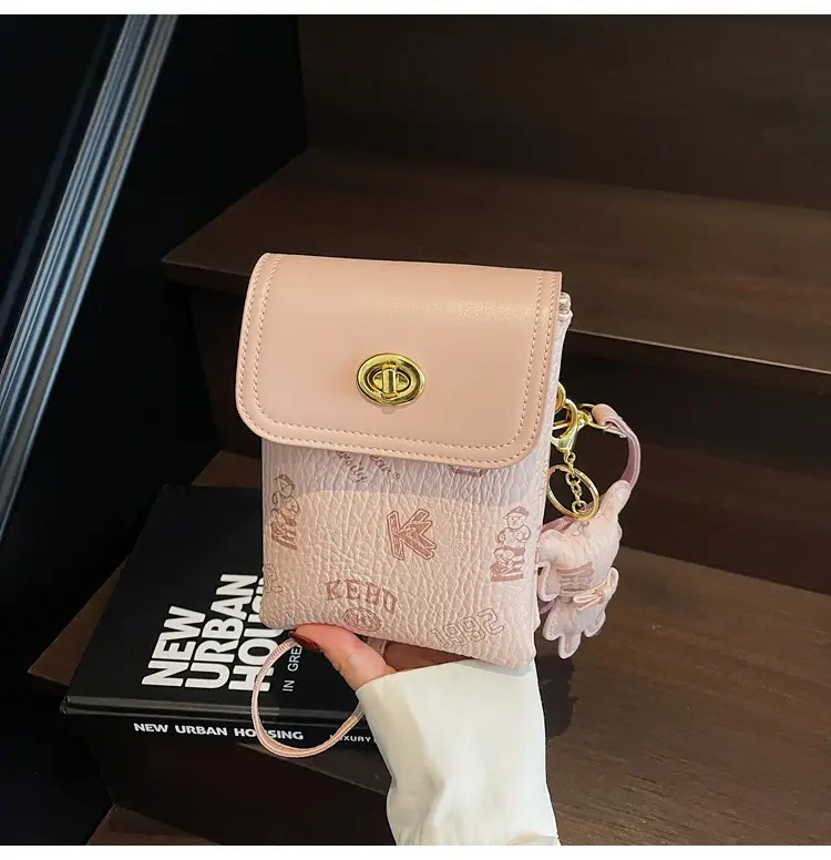 Korean Bear Crossbody Bag for Women Mini Mobile Bag — feature 33