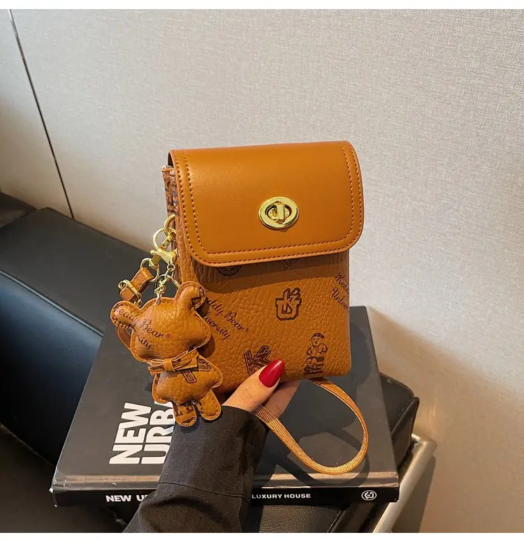 Korean Bear Crossbody Bag for Women Mini Mobile Bag — feature 39