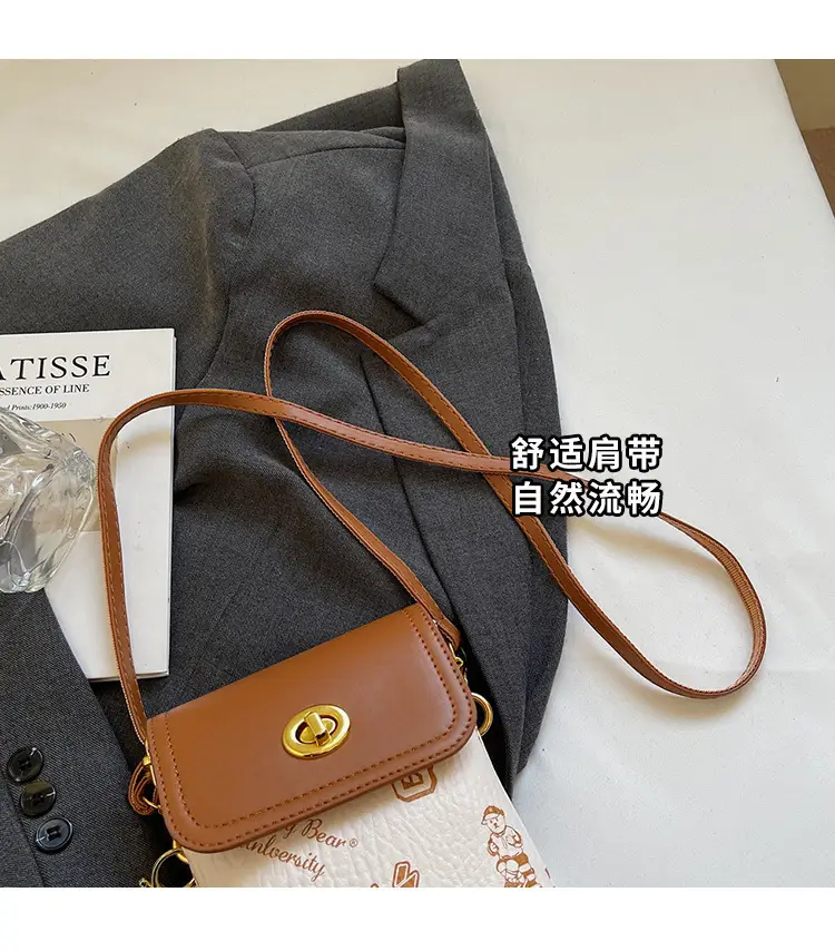 Korean Bear Crossbody Bag for Women Mini Mobile Bag — feature 5