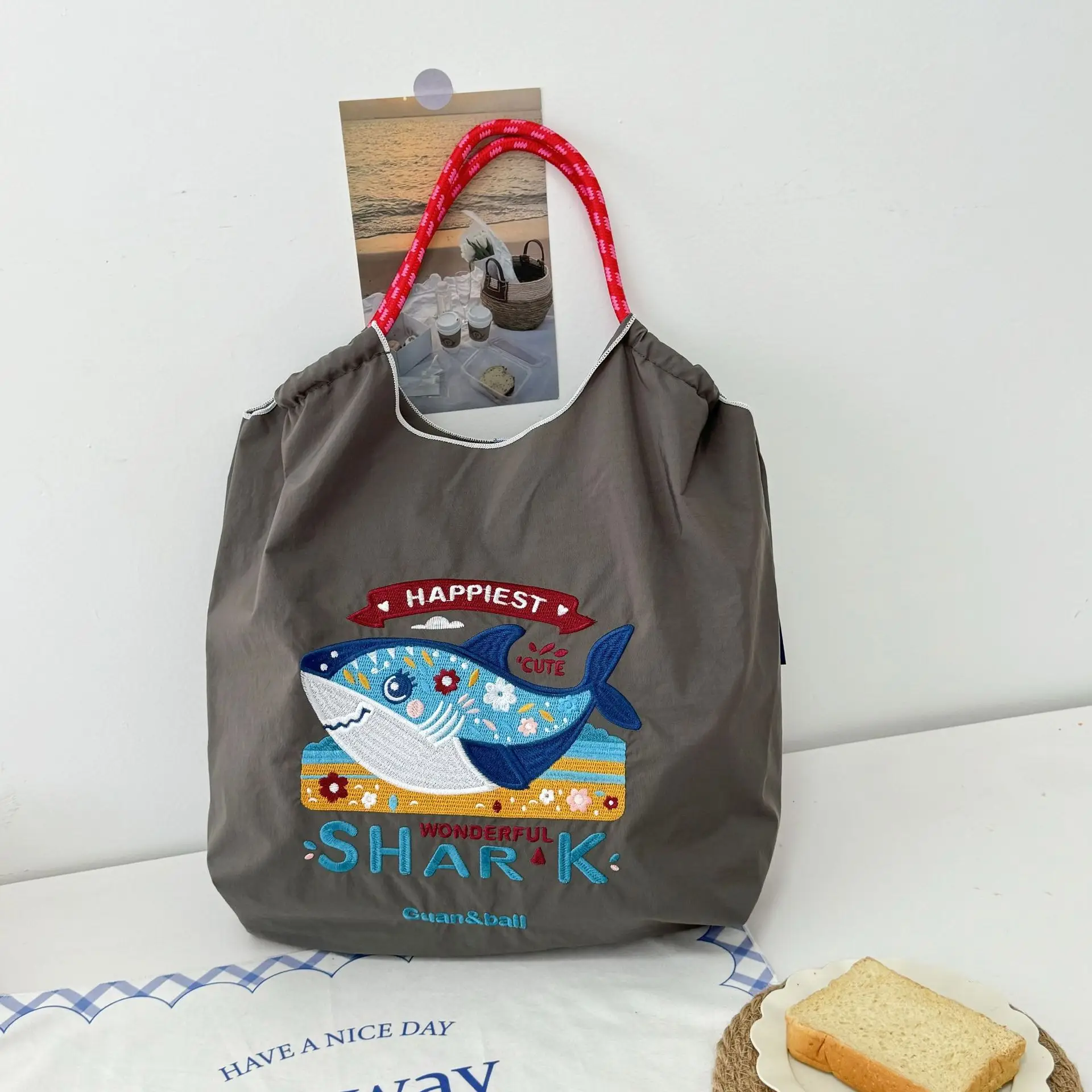 2025 Spring Shark Embroidered Shoulder Bags - Image 19