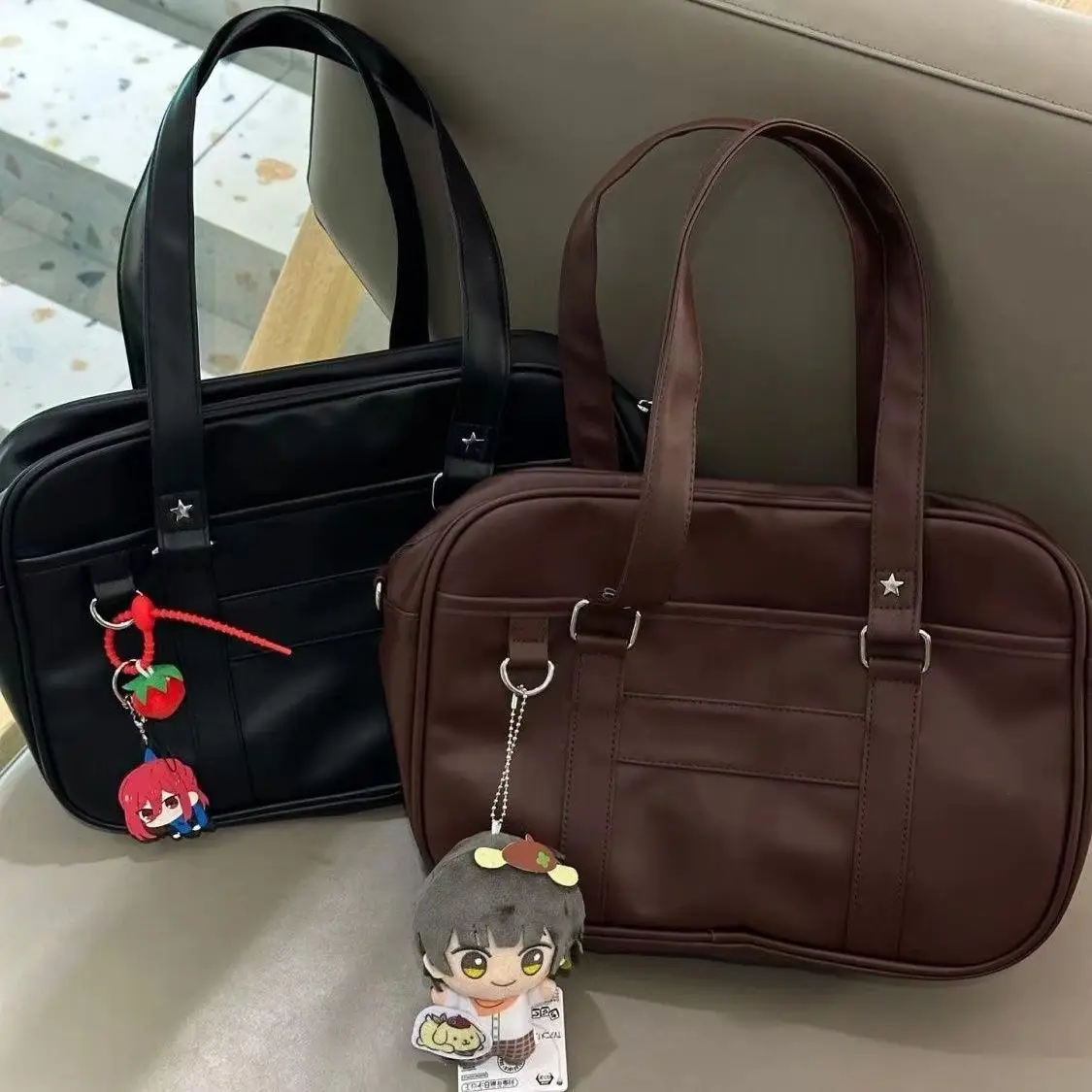 Black Japanese Original College Student Bag - Image 5