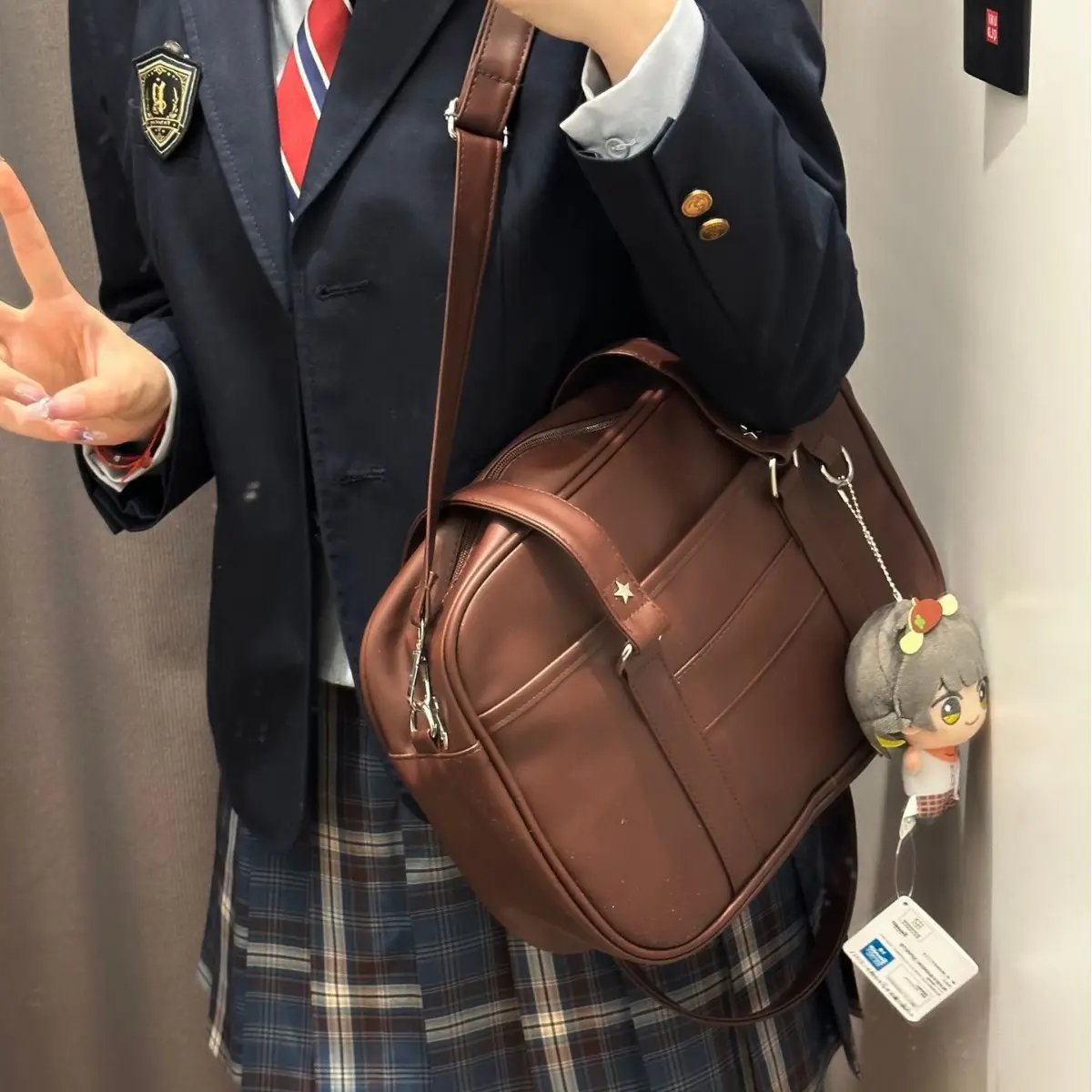 Black Japanese Original College Student Bag - Image 7