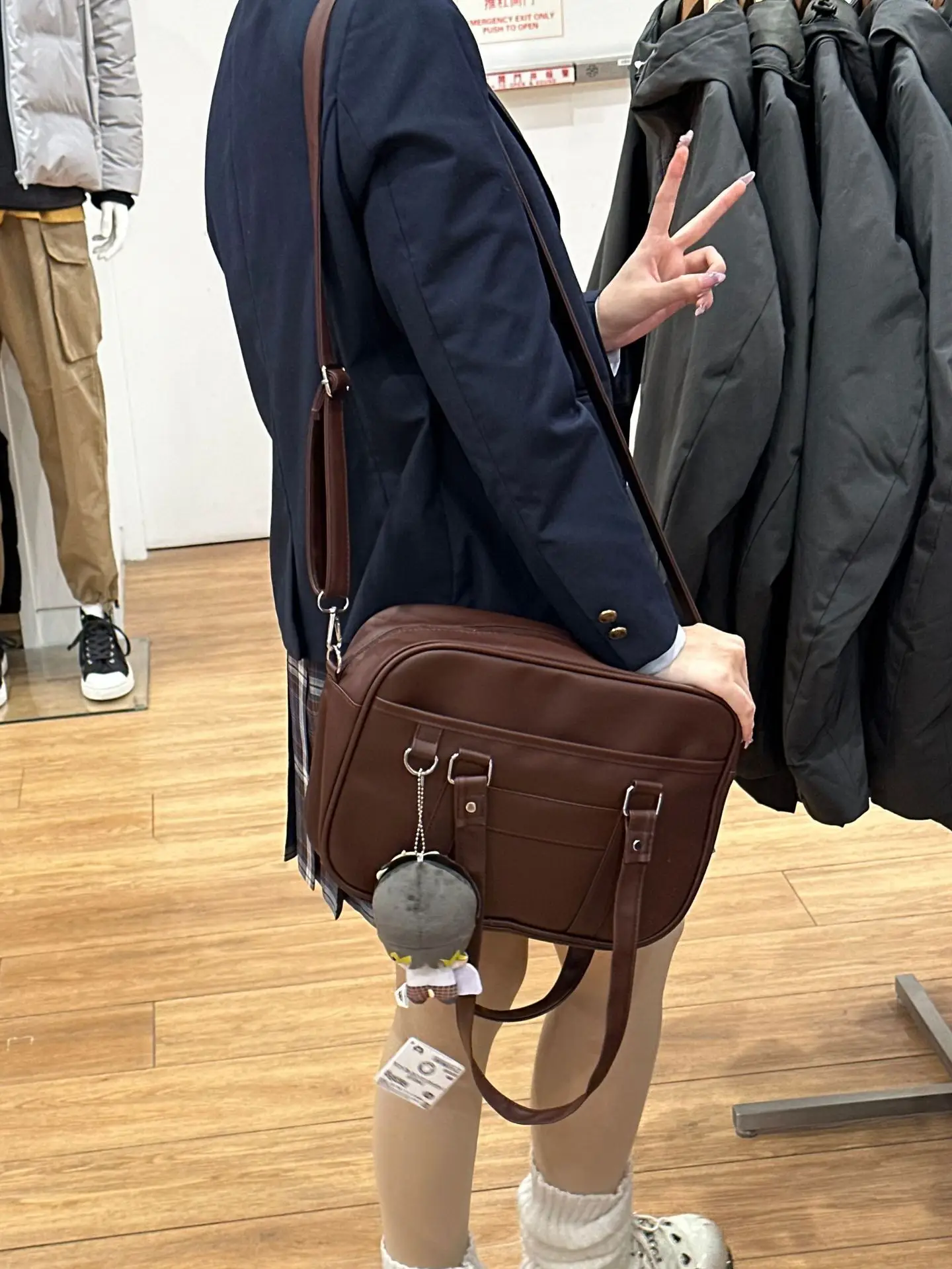 Black Japanese Original College Student Bag — feature 16