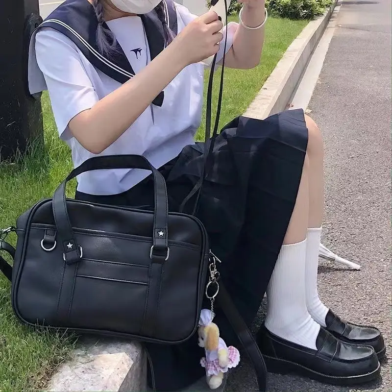 Black Japanese Original College Student Bag — feature 5
