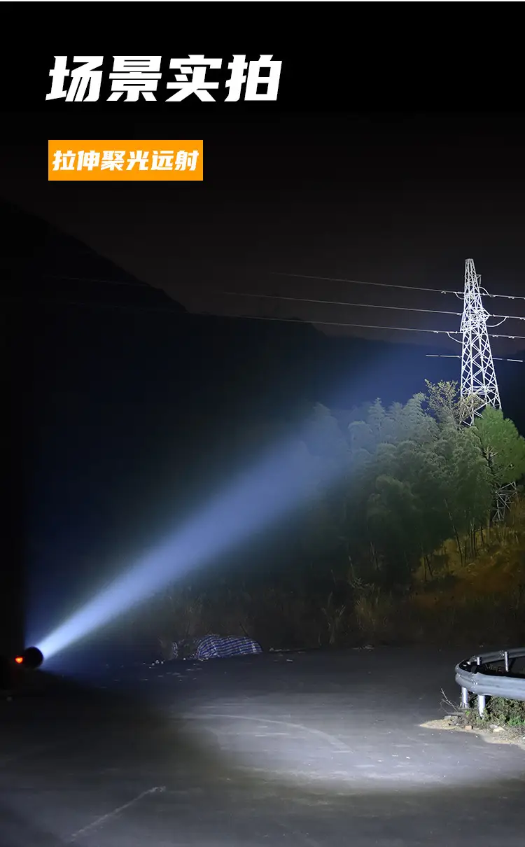 Cross-Border Flashlight with Laser Wick & Zoom β feature 7