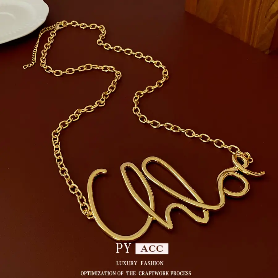 Islamic Calligraphy Waist Chain Gold Silver Metal for Women - Image 3