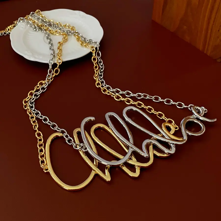 Islamic Calligraphy Waist Chain Gold Silver Metal for Women — feature 10
