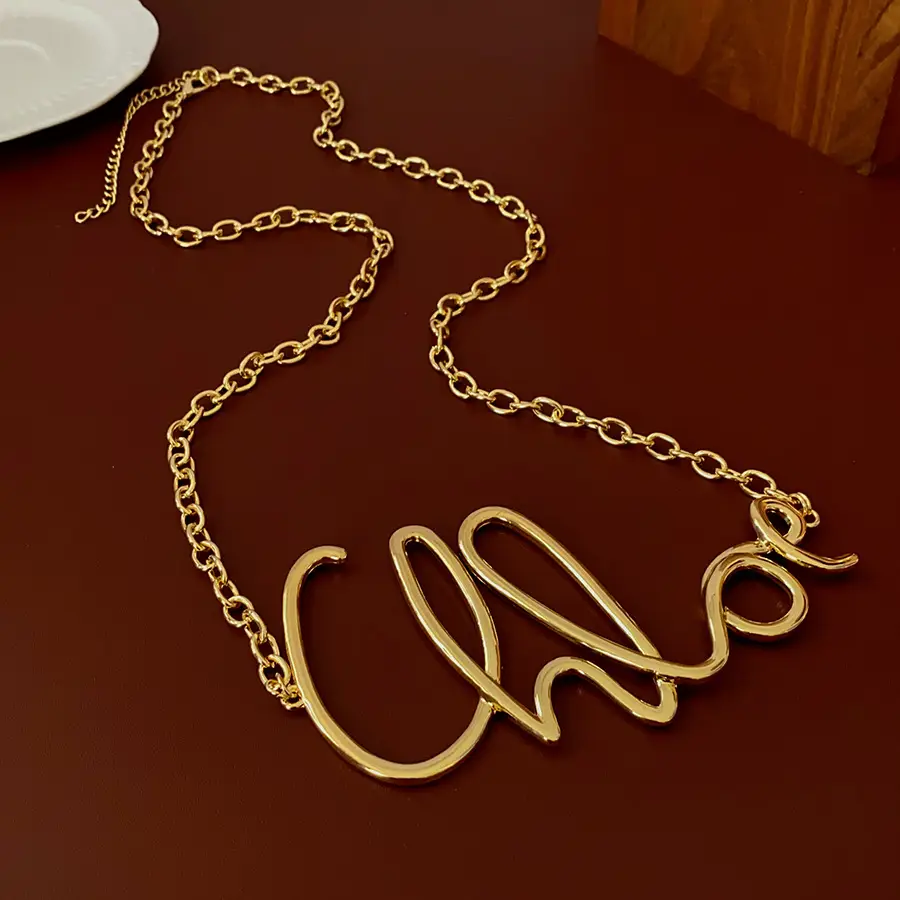 Islamic Calligraphy Waist Chain Gold Silver Metal for Women — feature 9