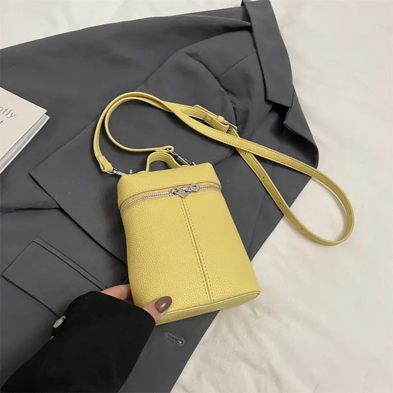 Mobile Phone Mini Bag Women Yellow Shoulder Crossbody - Image 11