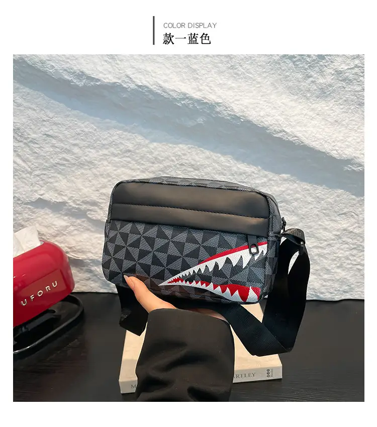 2025 Women's Black Geometric Crossbody Bag with Mobile Phone Holder — feature 23