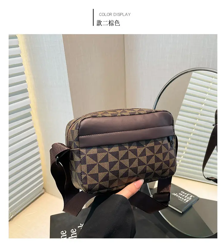 2025 Women's Black Geometric Crossbody Bag with Mobile Phone Holder — feature 24
