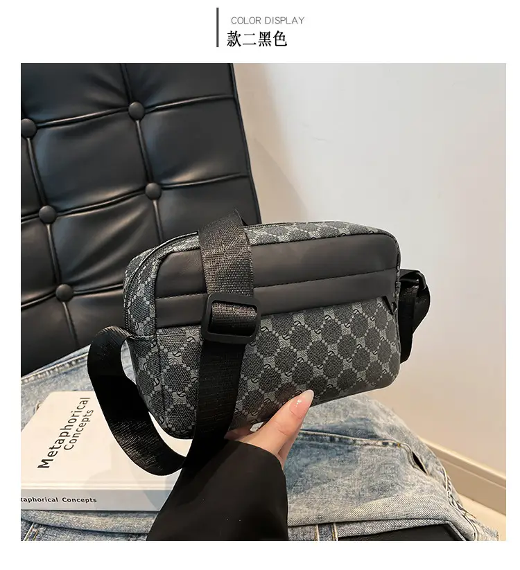 2025 Women's Black Geometric Crossbody Bag with Mobile Phone Holder — feature 26