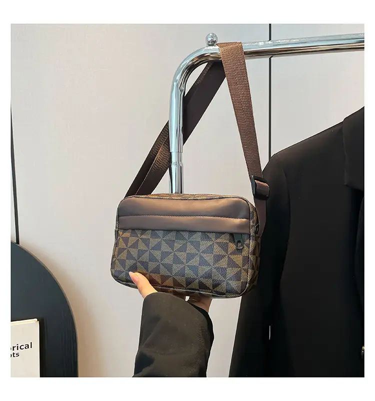 2025 Women's Black Geometric Crossbody Bag with Mobile Phone Holder — feature 30
