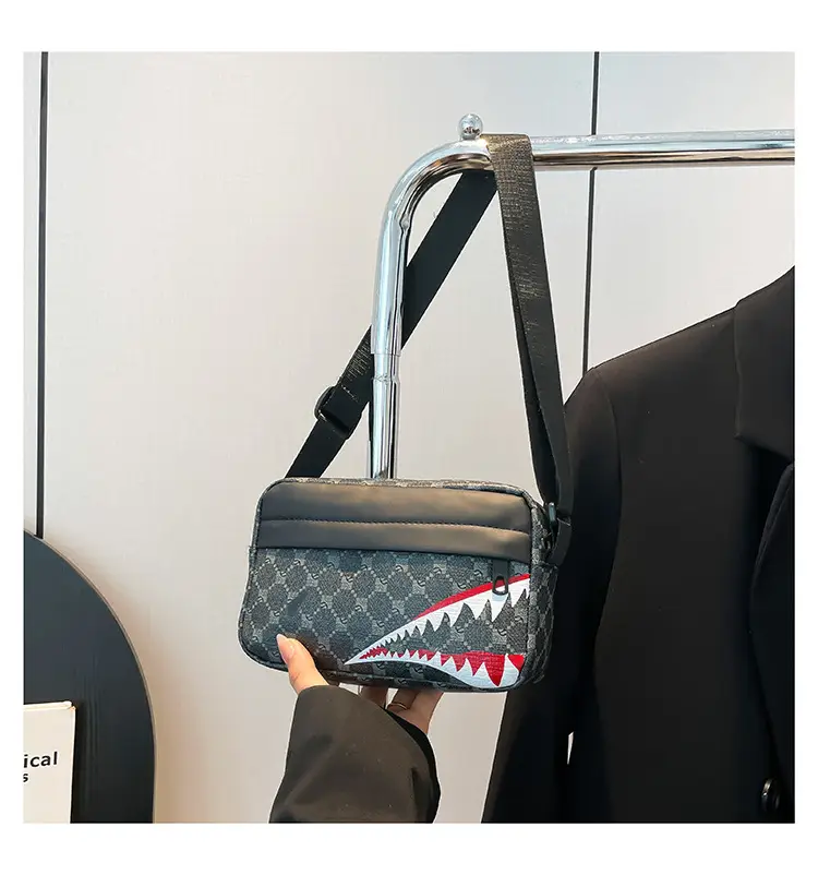 2025 Women's Black Geometric Crossbody Bag with Mobile Phone Holder — feature 33