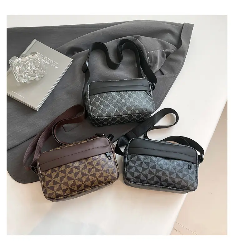 2025 Women's Black Geometric Crossbody Bag with Mobile Phone Holder — feature 35