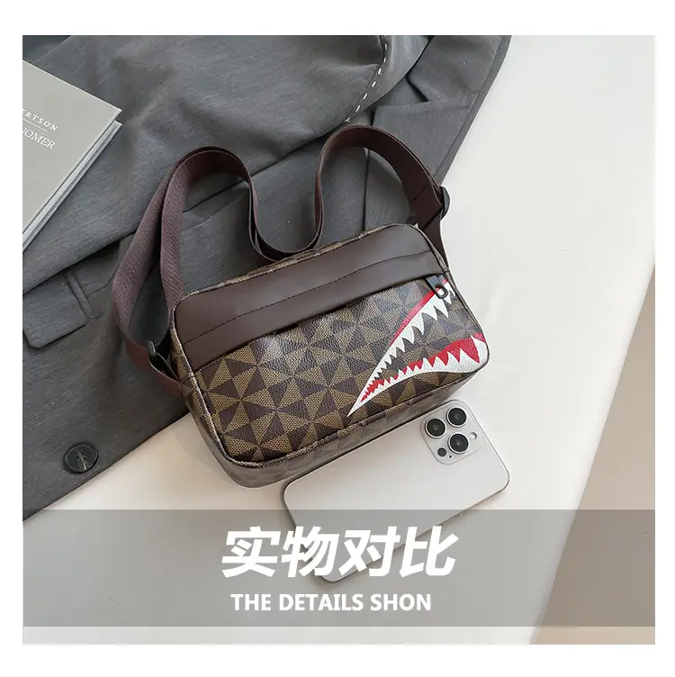 2025 Women's Black Geometric Crossbody Bag with Mobile Phone Holder — feature 7