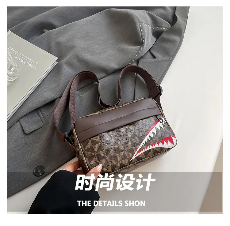 2025 Women's Black Geometric Crossbody Bag with Mobile Phone Holder — feature 8