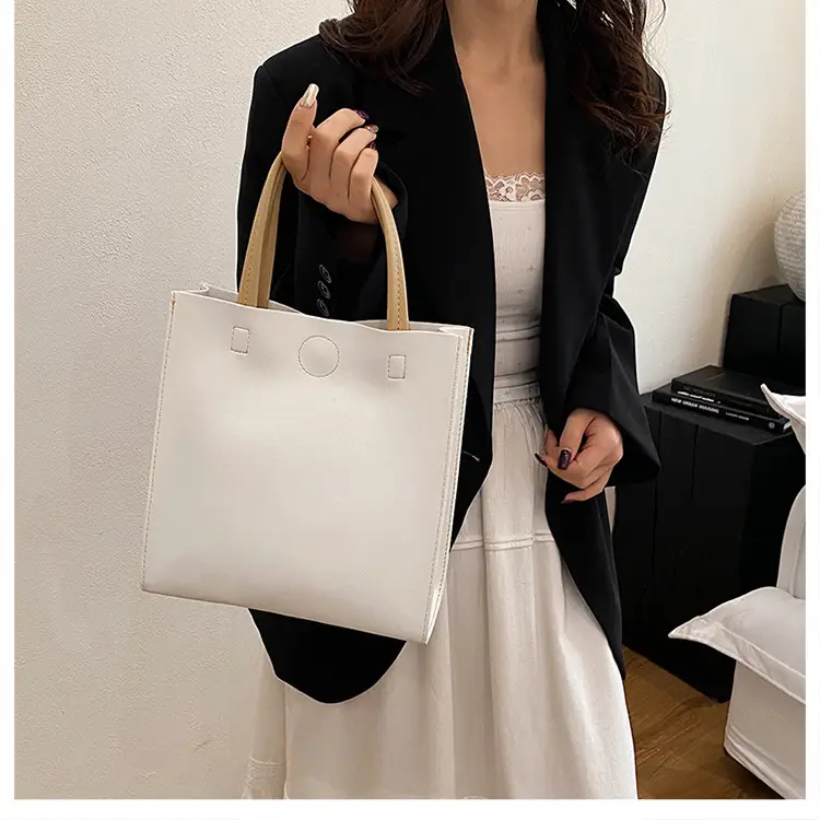 White Leather Shoulder Bag for Girls 2025 Spring — feature 17