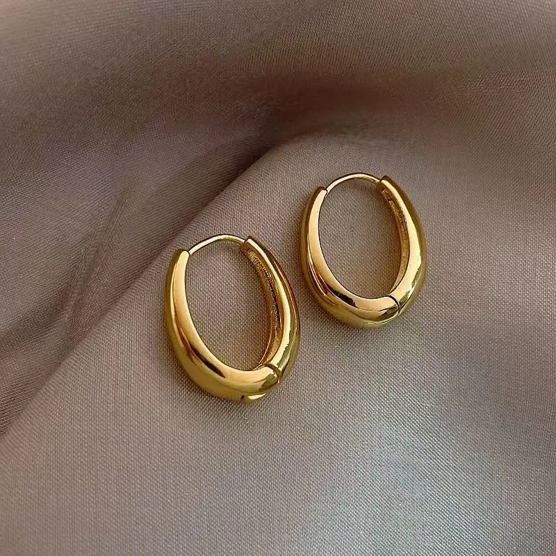 Luxury Gold Earrings for Women Elegant High End Fashion