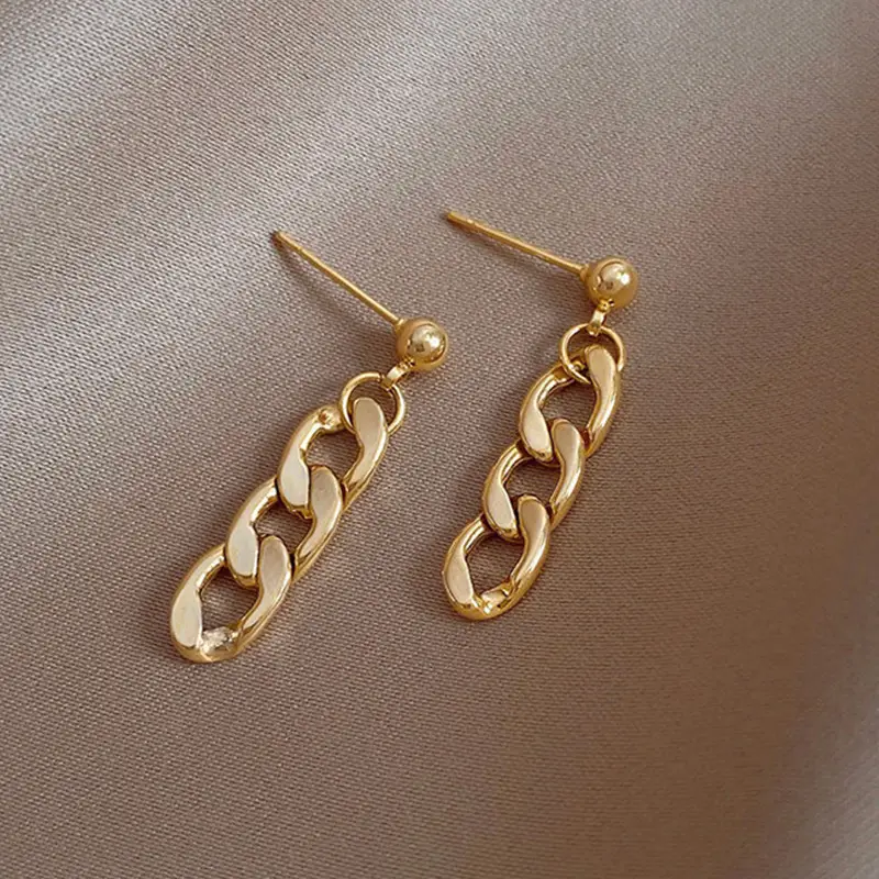 Luxury Gold Earrings for Women Elegant High End Fashion