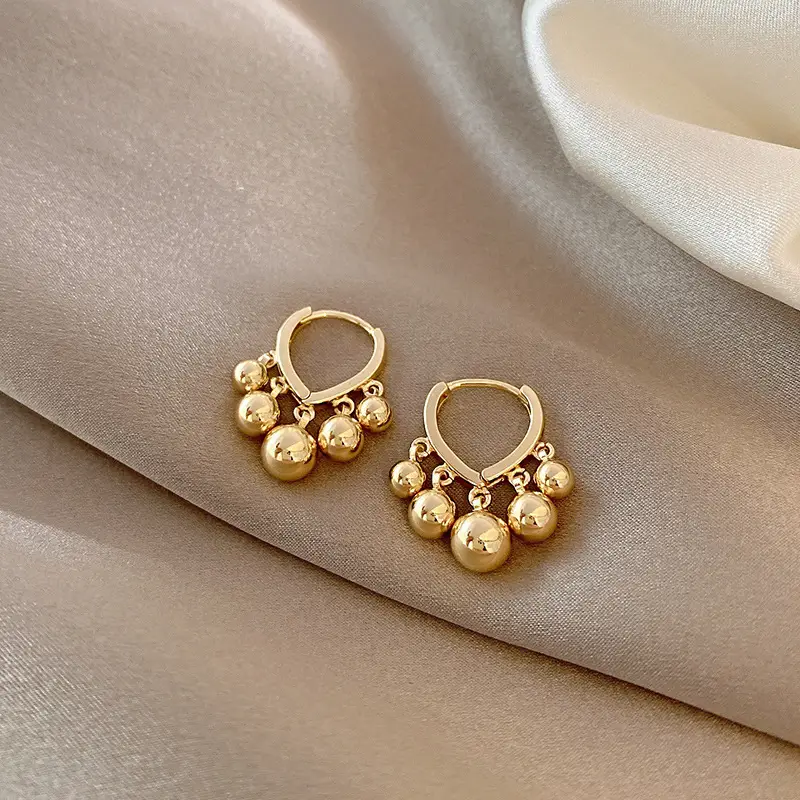 Luxury Gold Earrings for Women Elegant High End Fashion