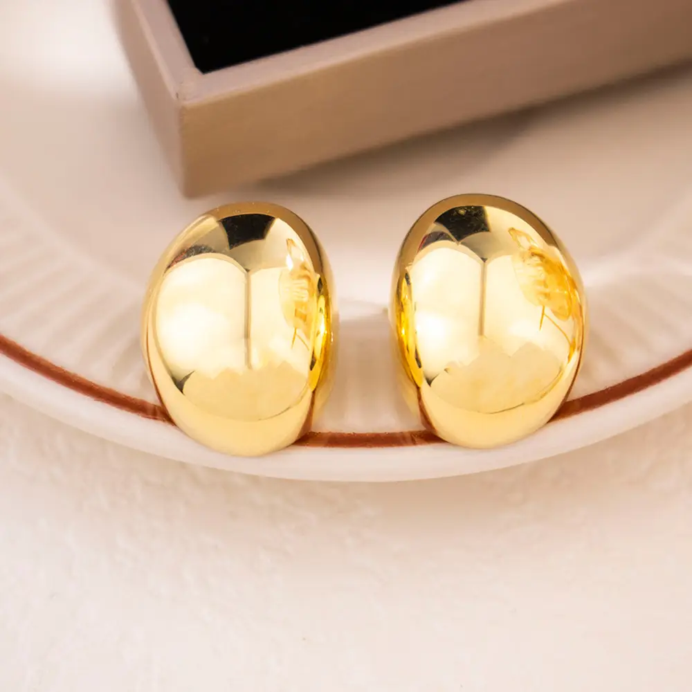 Luxury Gold Earrings for Women Elegant High End Fashion