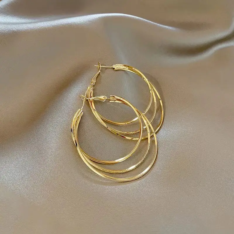 Luxury Gold Earrings for Women Elegant High End Fashion