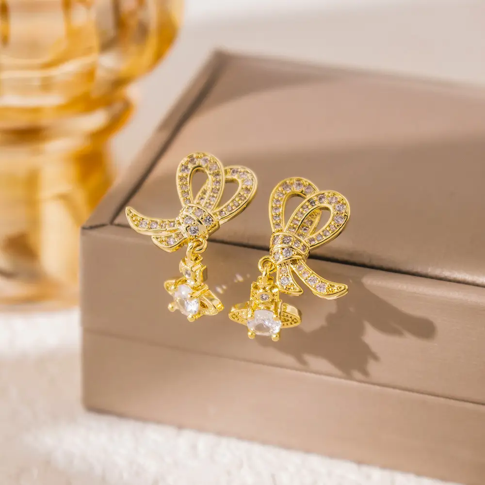 Luxury Gold Earrings for Women Elegant High End Fashion