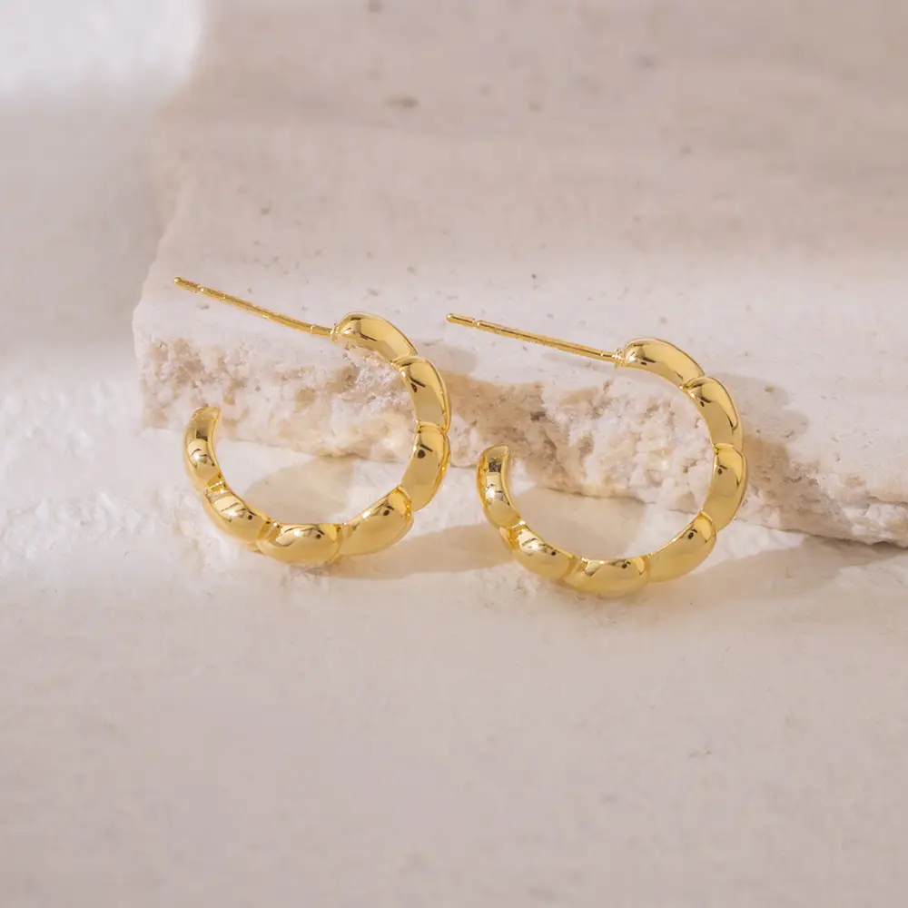 Luxury Gold Earrings for Women Elegant High End Fashion