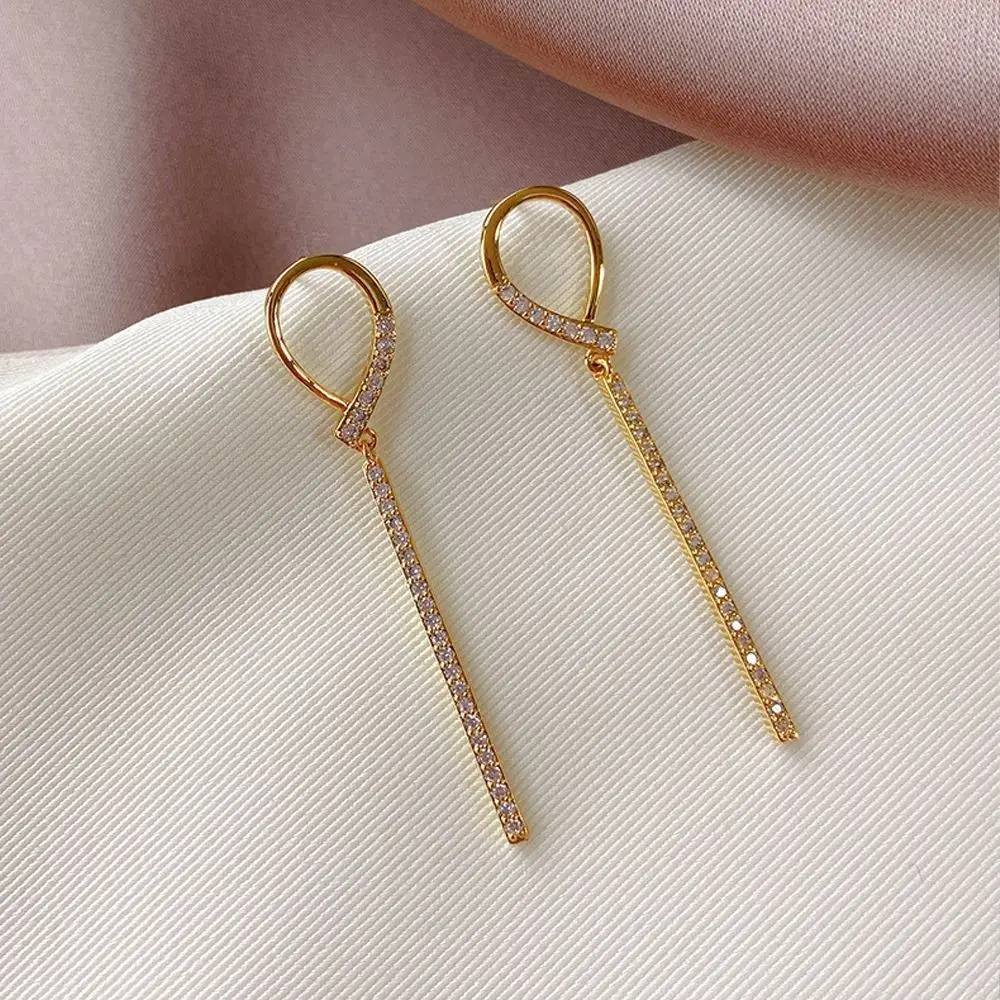 Luxury Gold Earrings for Women Elegant High End Fashion