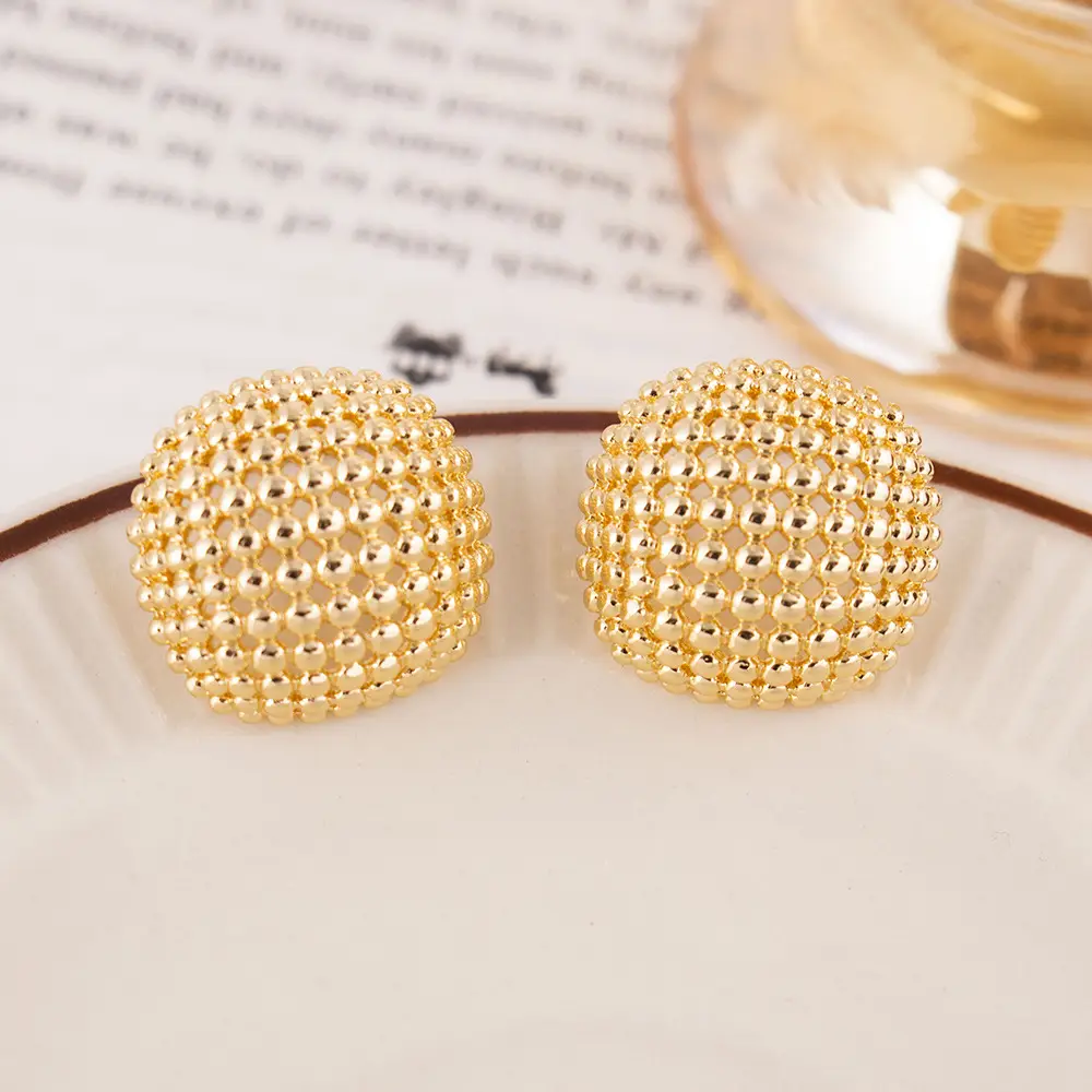 Luxury Gold Earrings for Women Elegant High End Fashion