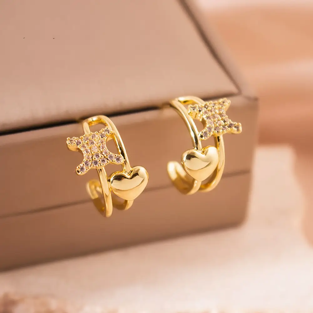 Luxury Gold Earrings for Women Elegant High End Fashion