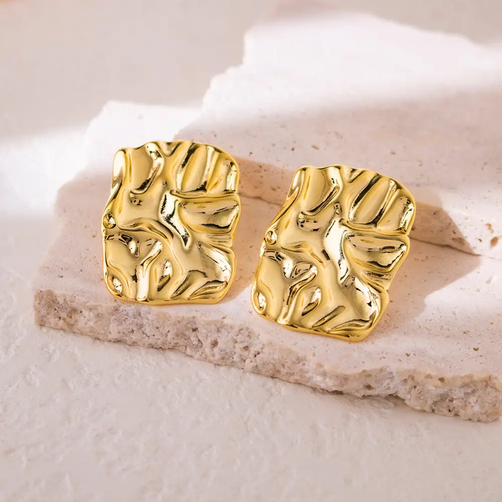 Luxury Gold Earrings for Women Elegant High End Fashion