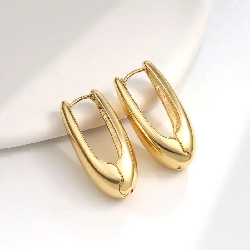 Luxury Gold Earrings for Women Elegant High End Fashion