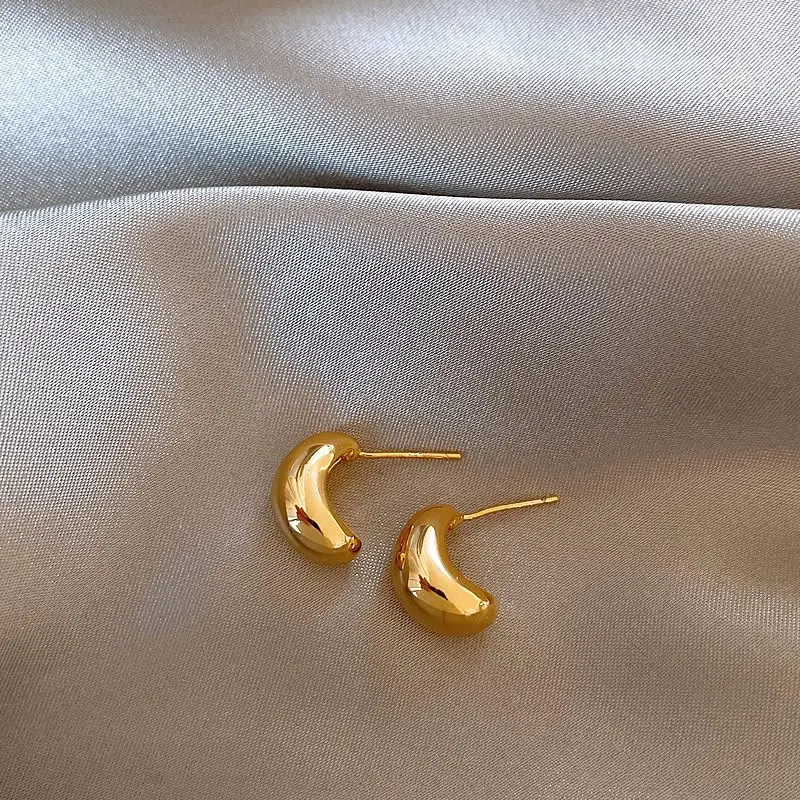 Luxury Gold Earrings for Women Elegant High End Fashion