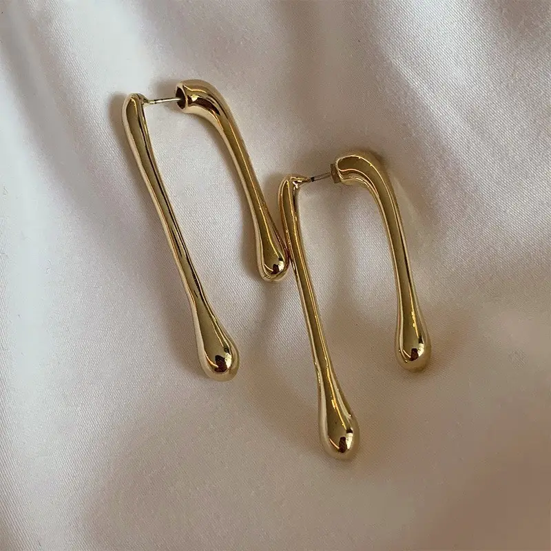 Luxury Gold Earrings for Women Elegant High End Fashion