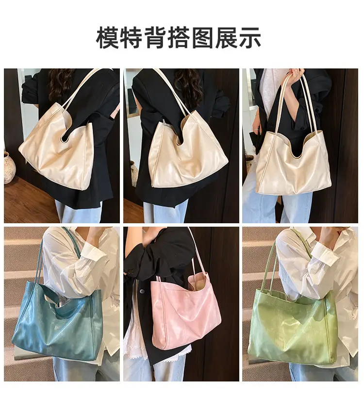 Green Satin Shoulder Bag for Women College Student — feature 8