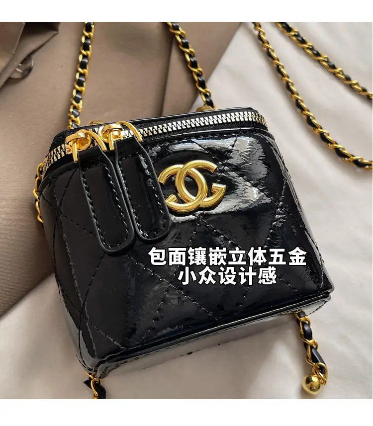 Mini Crossbody Bag Women Chain Shoulder Strap Cream — feature 4