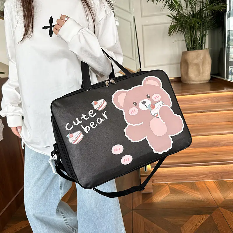 Cute Bear Travel Bag for Women Large Capacity Portable Storage