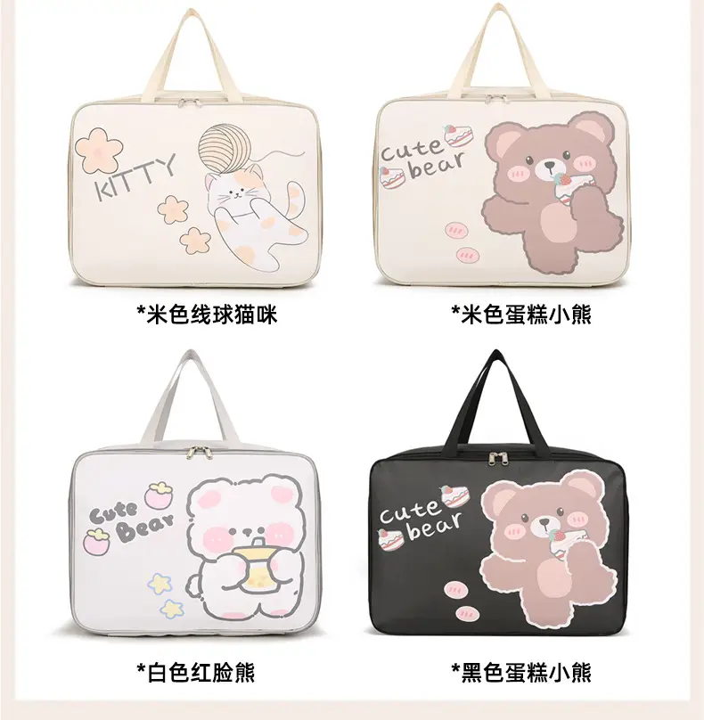 Cute Bear Travel Bag for Women Large Capacity Portable Storage — feature 19