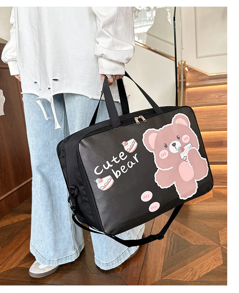 Cute Bear Travel Bag for Women Large Capacity Portable Storage — feature 20