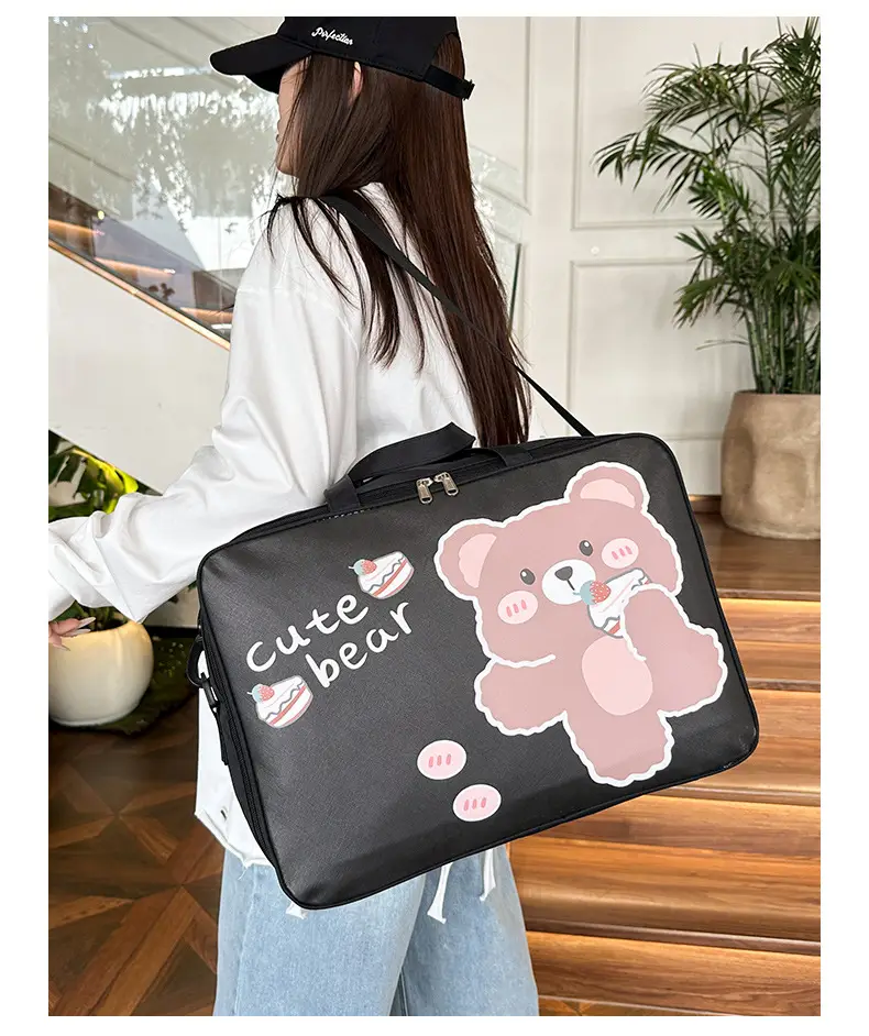 Cute Bear Travel Bag for Women Large Capacity Portable Storage — feature 22