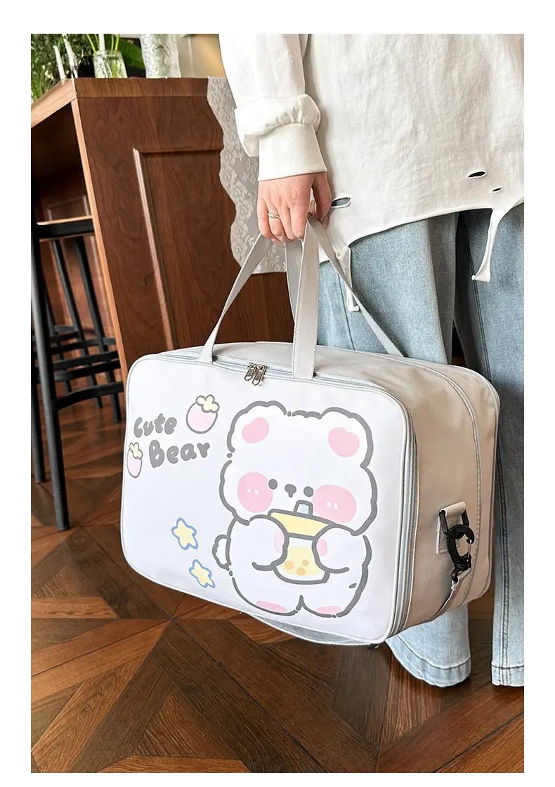 Cute Bear Travel Bag for Women Large Capacity Portable Storage — feature 23