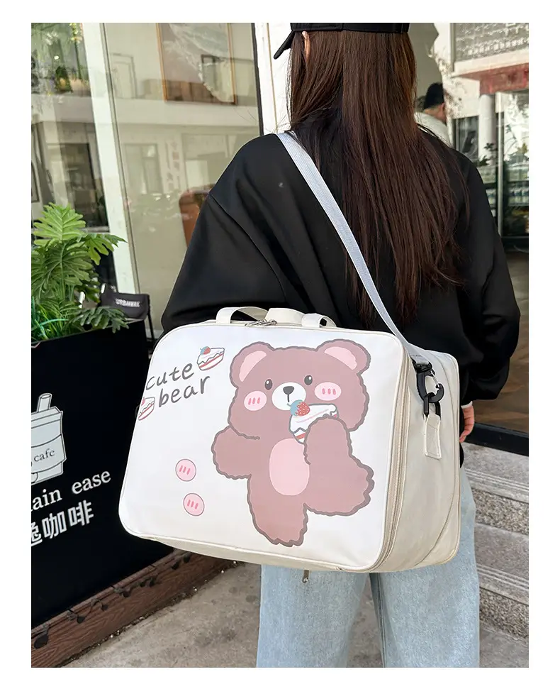 Cute Bear Travel Bag for Women Large Capacity Portable Storage — feature 26