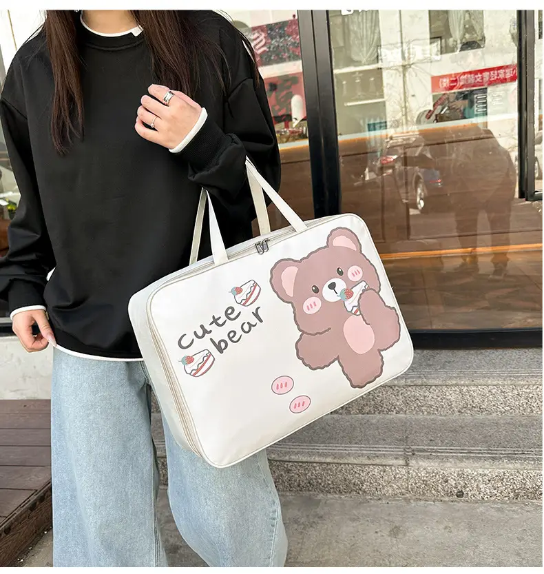 Cute Bear Travel Bag for Women Large Capacity Portable Storage — feature 30