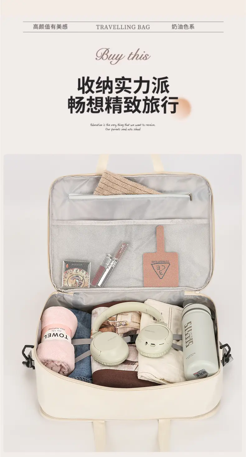 Cute Bear Travel Bag for Women Large Capacity Portable Storage — feature 9